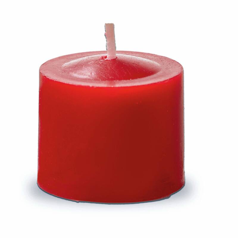 Color Studio Votive Candles Set of 12 cranberry Smokeless Paraffin Wax Burn Time 5 Hrs