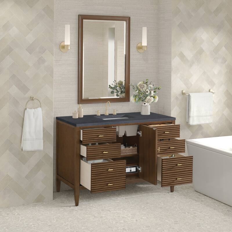 James Martin Vanities 485-V48-3CSP Myrrin 48" Single Basin Wood Vanity