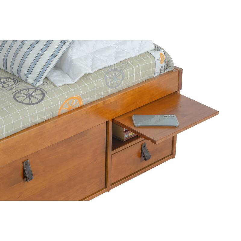 Copper Grove Rivne Storage Platform Bed with Drawers and Shelves