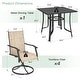 preview thumbnail 84 of 174, Patio Dining Set, Outdoor Dining Table and Chairs Set with Textilene Chairs, Adjustable Umbrella Hole for Garden, Backyard