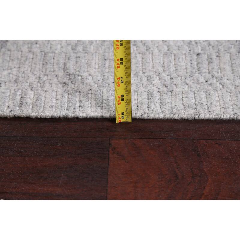 Geometric Contemporary Moroccan Oriental Wool Area Rug Hand-knotted - 4'10" x 7'7"