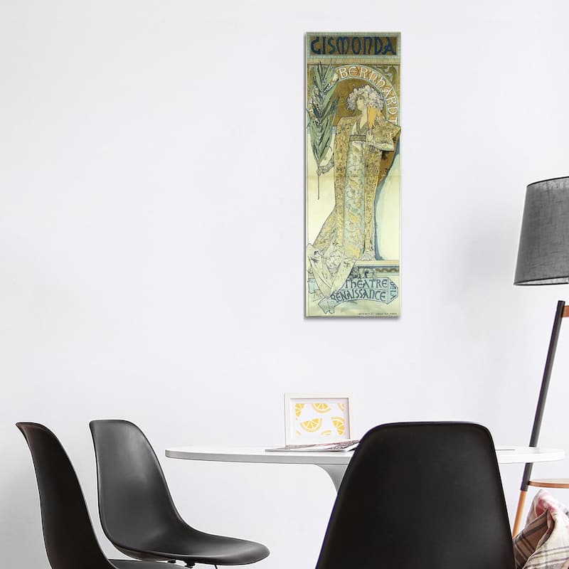 iCanvas "Gismonda, c.1894 " by Alphonse Mucha Canvas Print - 48x16x1.5