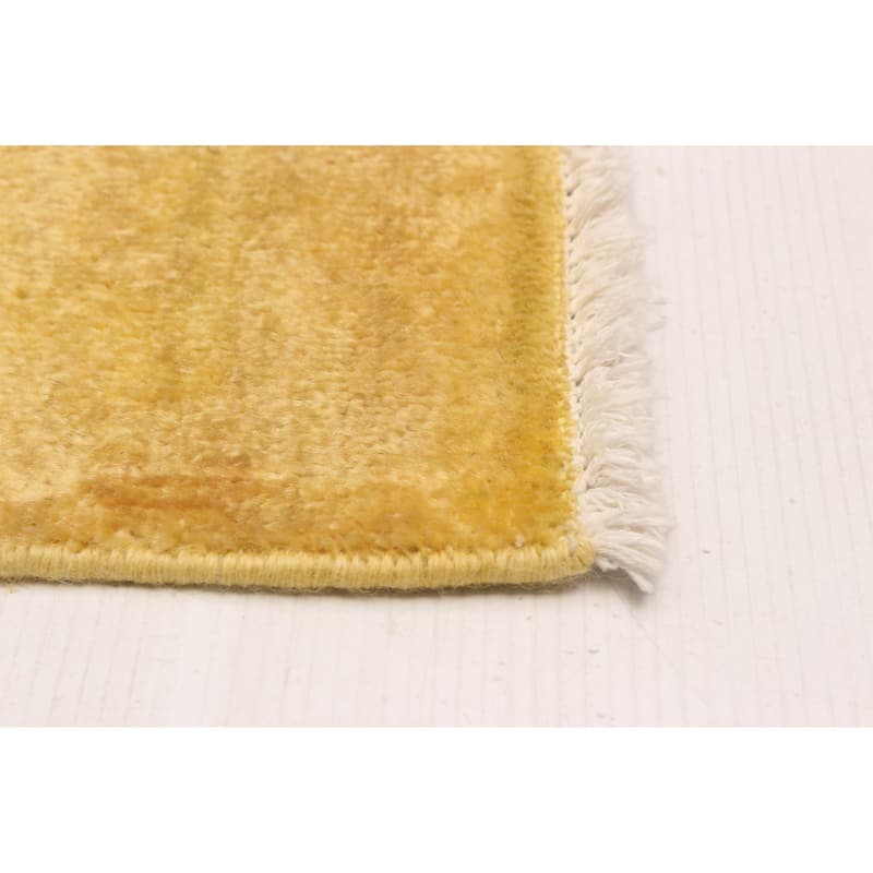 ECARPETGALLERY Hand-knotted Vibrance Gold Wool Rug - 6'1 x 9'0