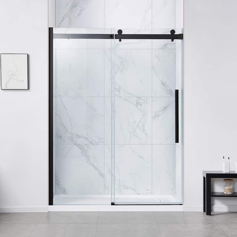 Bel Soft-Close 2-Piece Base Door Rectangular Alcove Shower Kit