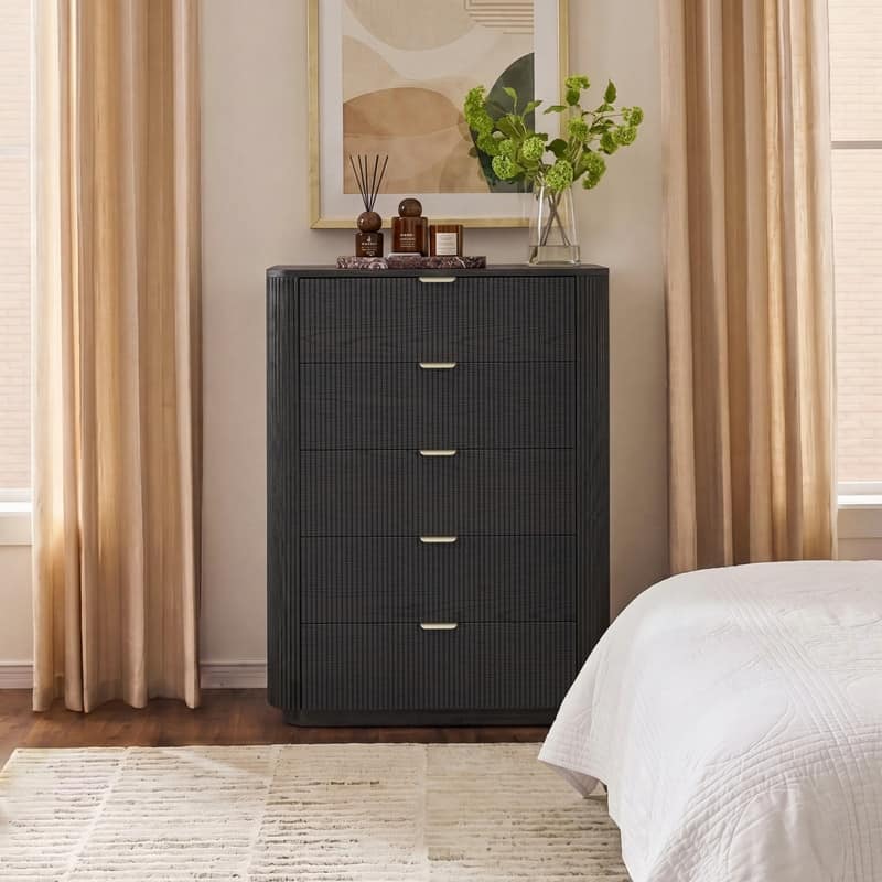 Spruce & Spring Modern Fluted Fully Assembled Dresser