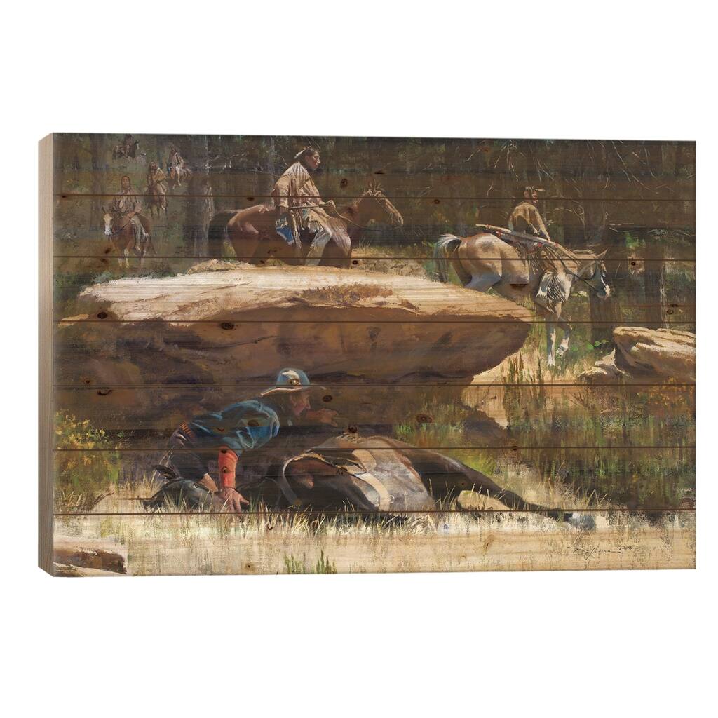 Hold Steady Redo Print On Wood by David Edward Kucera - Multi-Color