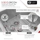 preview thumbnail 6 of 10, Stylish Undermount 32" Double-Bowl Stainless Steel 18G Kitchen Sink S-301G - 32" x 18" x 10"
