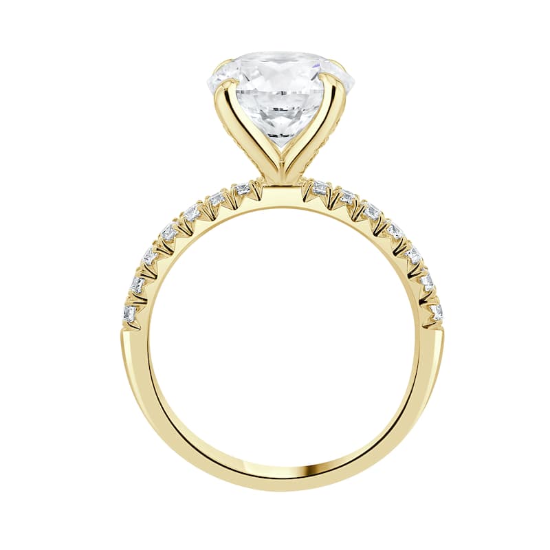 Auriya 14k Gold 5 2/4ctw Round Lab grown Nature's Inspired Diamond Engagement Ring (E-F VS)