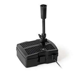 660 GPH Submersible Pond Filter with 9W UV Sterilizer and Fountain Kit - 12.5" x 10" x 25"