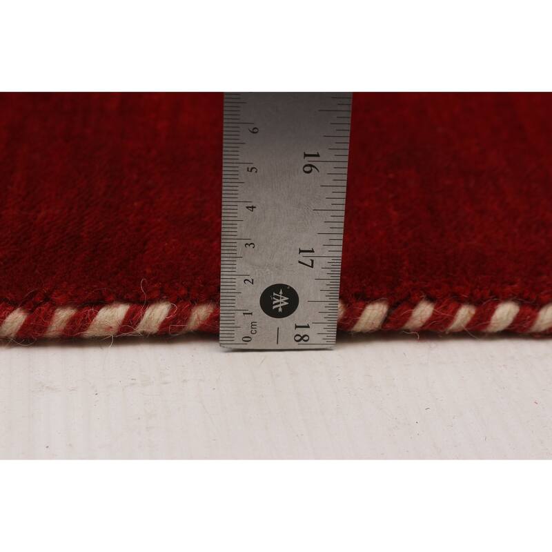Kashkuli Gabbeh Red Rug 2'9" x 11'1" - 2'9 x 11'1