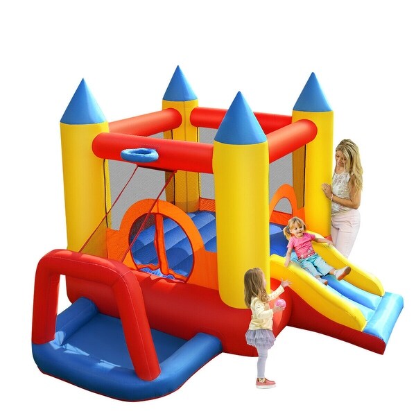 Costway Inflatable Mighty Bounce House Jumper Castle Moonwalk Without Blower