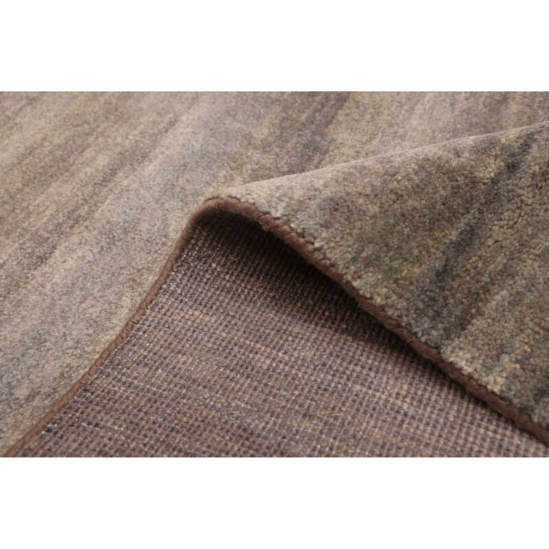 ECARPETGALLERY Hand-knotted Pak Finest Gabbeh Grey Wool Rug - 3'11 x 6'0