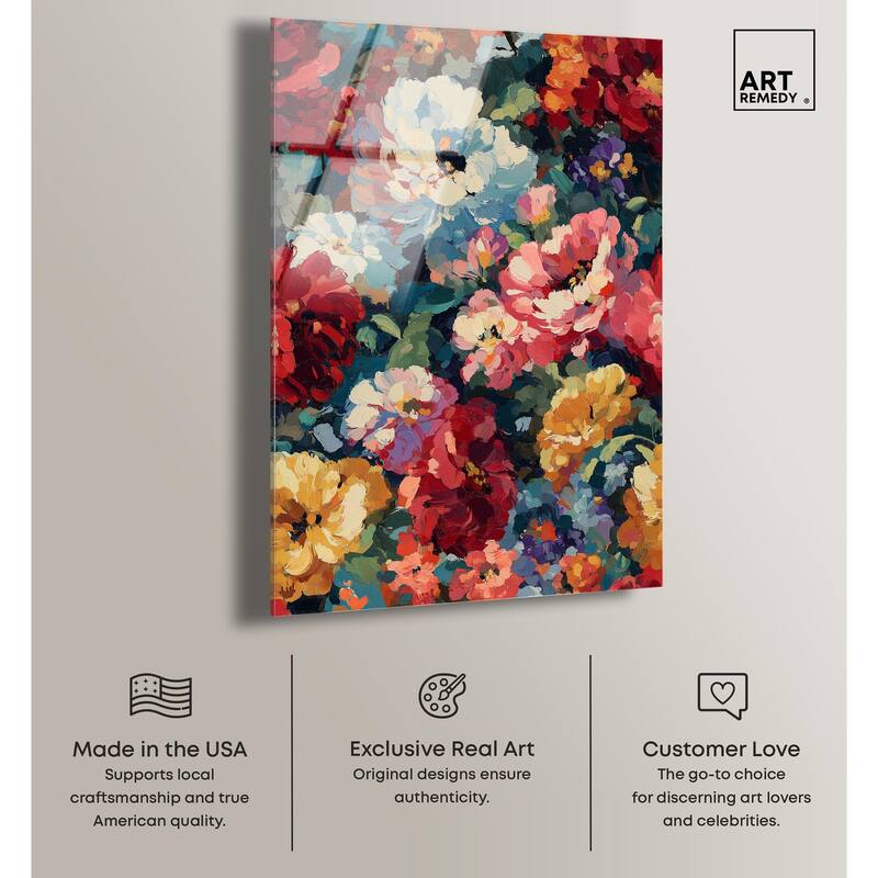 Garden Tapestries I Acrylic by Art Remedy, Ready to Hang