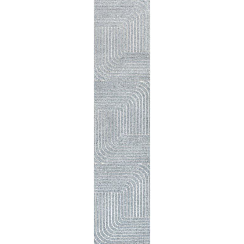 JONATHAN Y Aarhus Minimalist Angle Geometric Ivory/Cream Area Rug - 2 X 8 - Light Blue/Cream