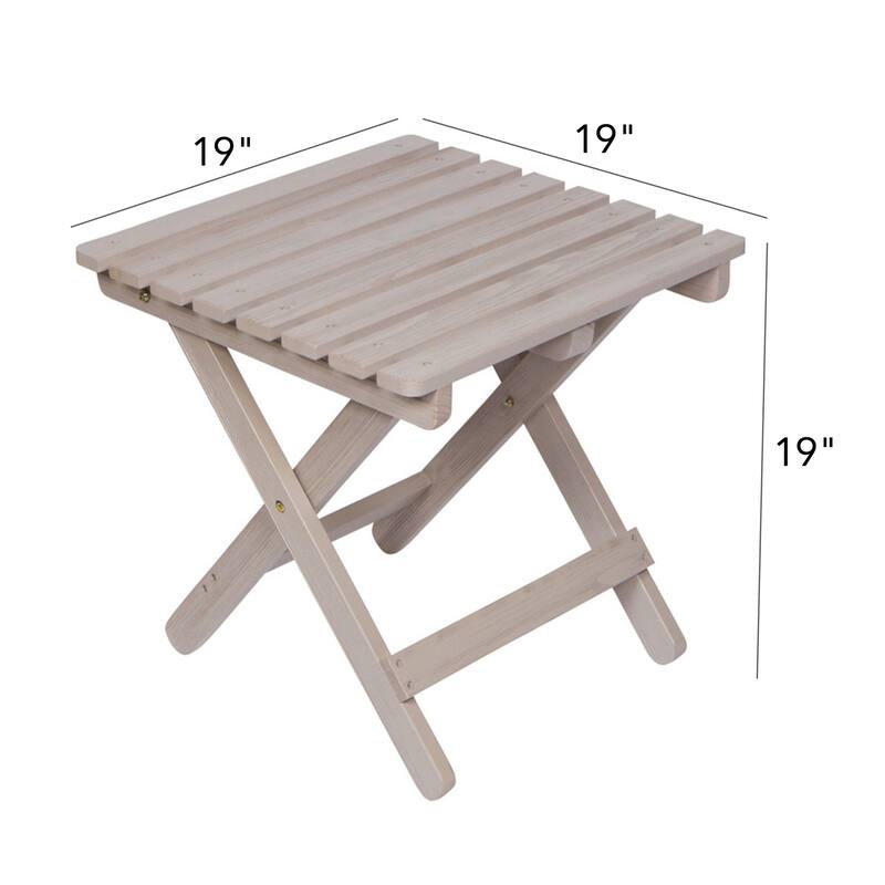 Laguna Assembled Square Folding Table - 19 W x 19 L x 19 H