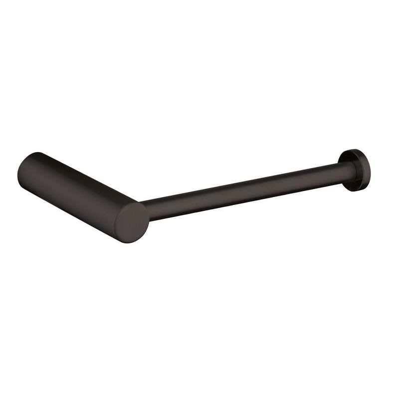 Round Collection Wall Mounted Toilet Paper Holder - Matte Black