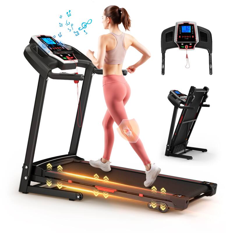 Folding Treadmills for Home - 3.5HP Portable Foldable with Incline, Electric Treadmill for Running Walking Jogging Exercise