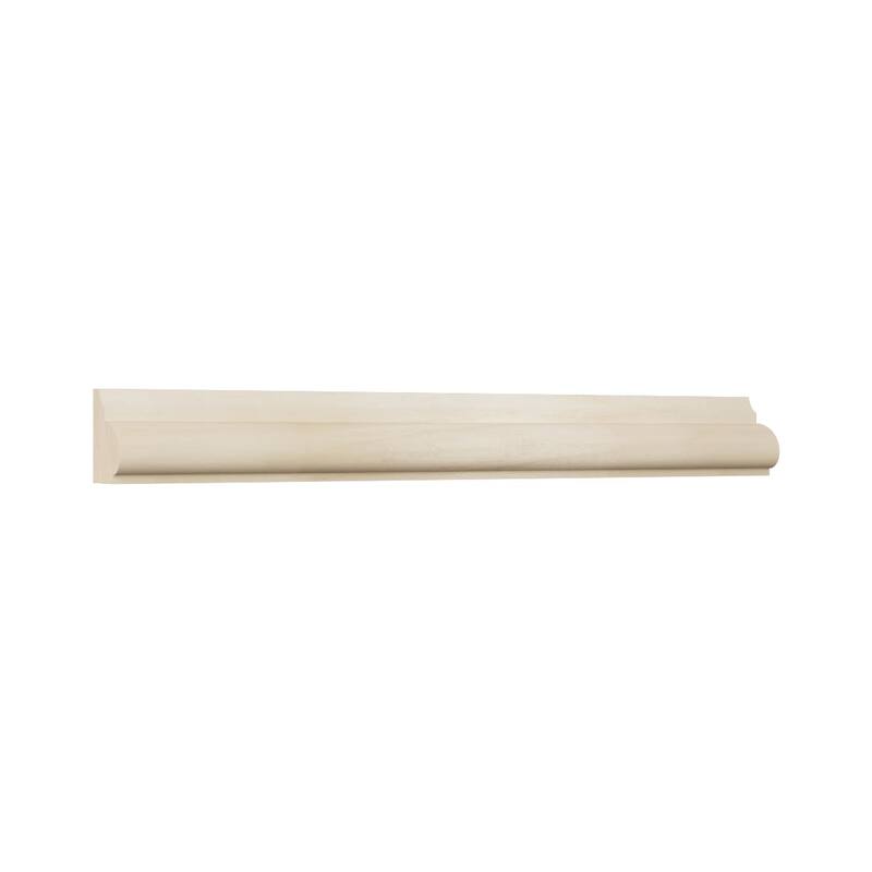 WM1207: 11/16-in D x 7/8-in W x 96-in L Americraft Solid Hardwood Stain Grade Base Cap Moulding