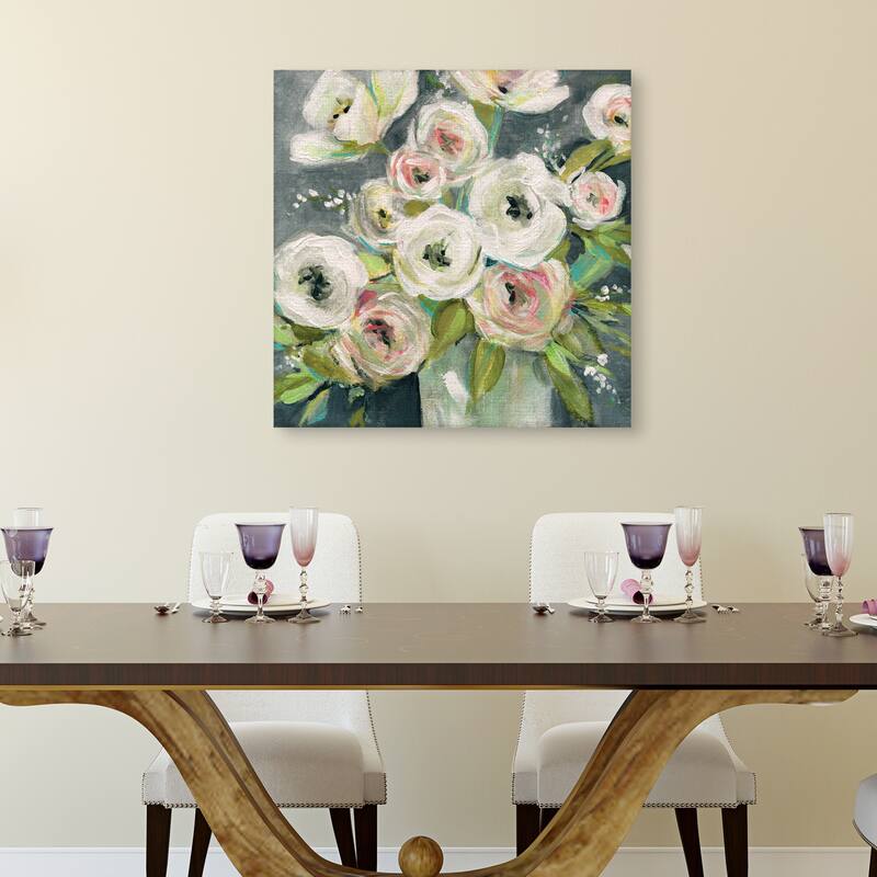 Summer Ranunculus by Carol Robinson Canvas Art Print