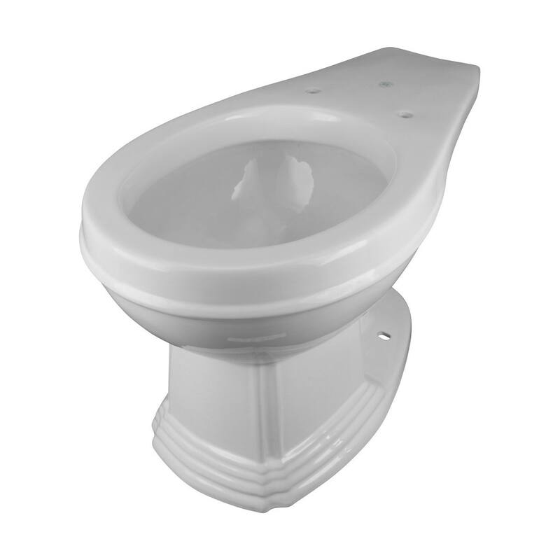 High Tank Toilet - Light Oak Wooden Flat Tank, White Round Bowl and Satin L Pipe Renovators Supply