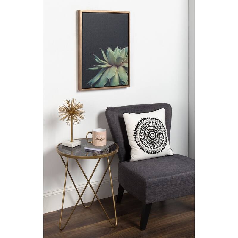 Sylvie Succulent 18x24 Gold Framed Canvas Wall Art by F2 Images