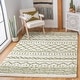 preview thumbnail 10 of 166, SAFAVIEH Arizona Shag Lotta Moroccan 1.2-inch Thick Rug 3'2" x 5' - Ivory/Green - Rectangle