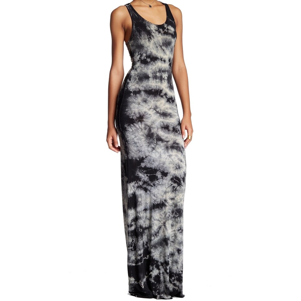 black tie dye maxi dress