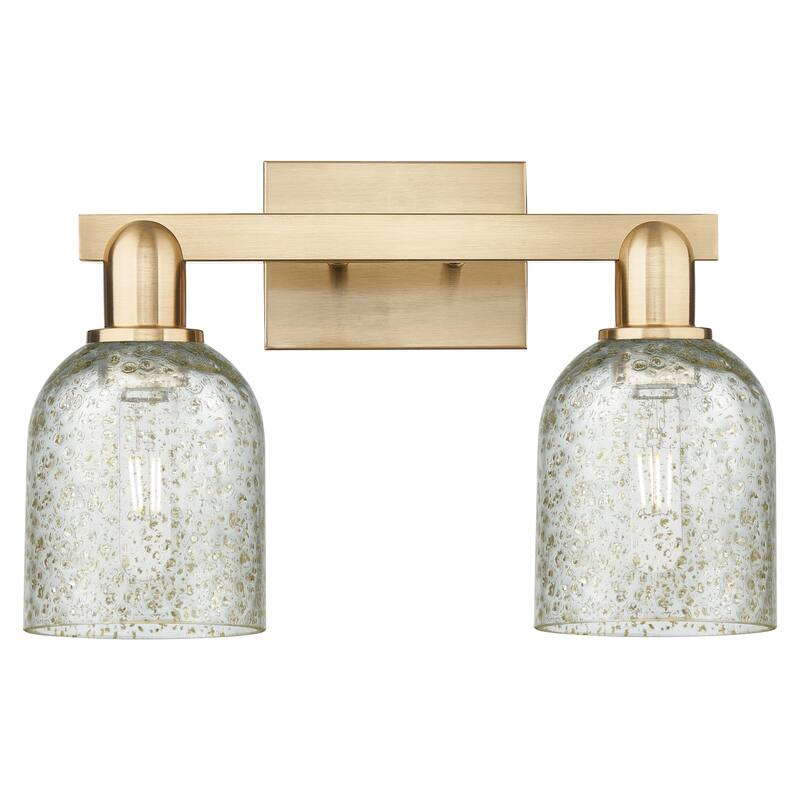 Innovations Lighting 716-2W-11-16 Caledonia Vanity Caledonia 2 Light - Champagne Bronze / Mica