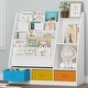 preview thumbnail 2 of 6, COSTARS Kids Bookshelf and Toy Storage, 5-Tier Sling Montessori Bookshelf with Bins, Wood Childrens Bookcase Organizer