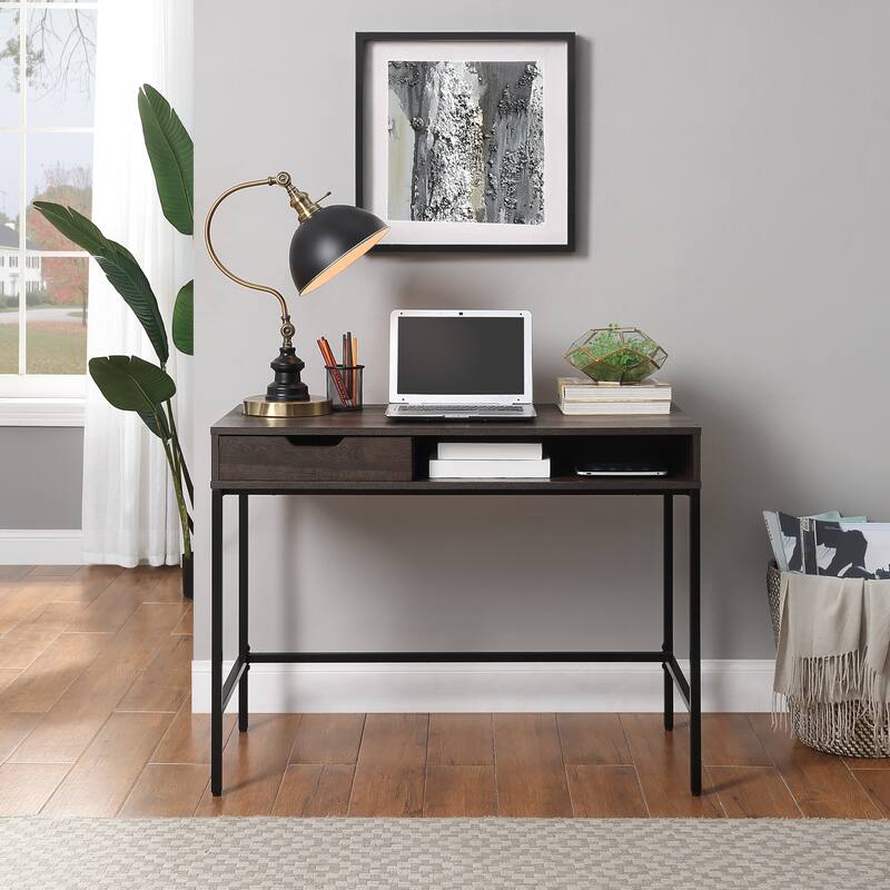 Contempo 40" Desk with Drawer and Shelf