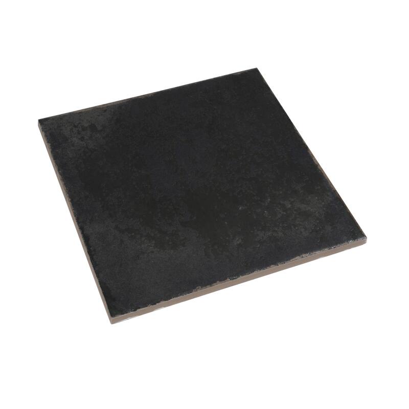 Faenza 8x8 Black Porcelain Square Wall and Floor Tile (6.46 sq ft/case) - 15 Pack