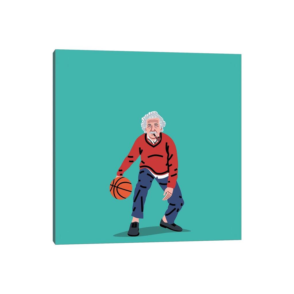 iCanvas "Balling Einstein" by Elad Shagrir Canvas Print