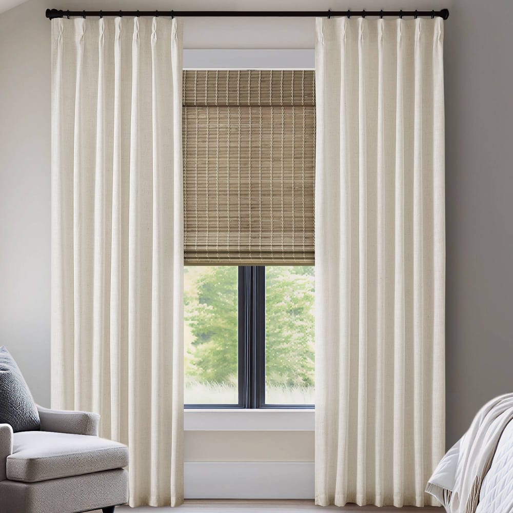 Madison Park Emery 300gsm poly linen with 7 pinch pleat per pc