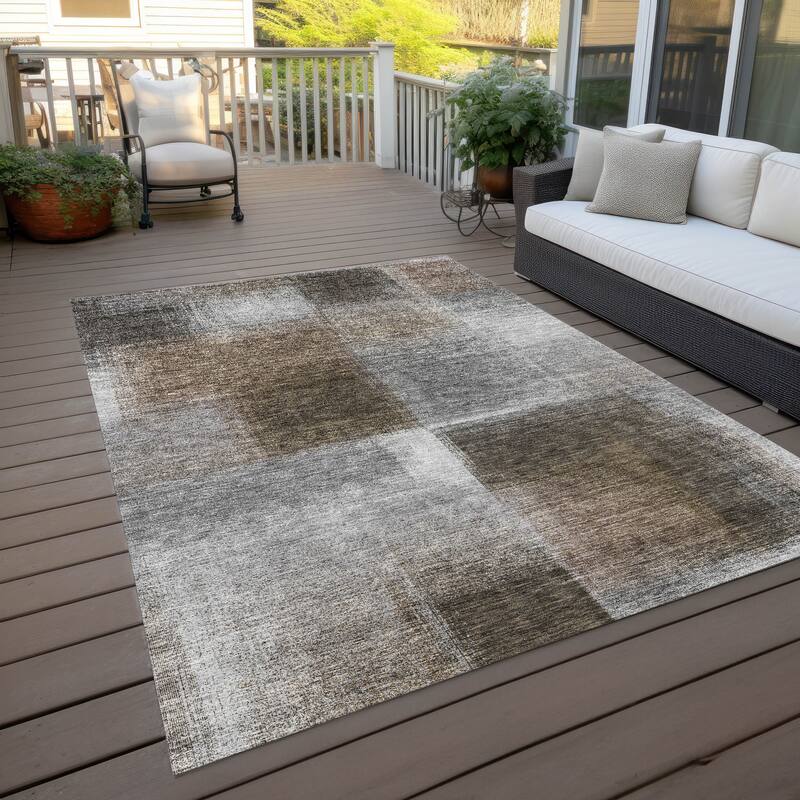 Machine Washable Indoor/ Outdoor Chantille Ombre Rug