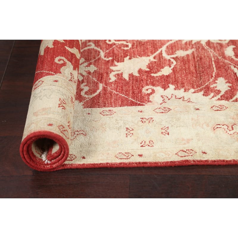 Vegetable Dye Floral Chobi Peshawar Oriental Wool Area Rug Handmade - 3'5" x 5'1"