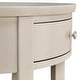 preview thumbnail 51 of 55, Fillmore 1-Drawer Oval Wood Shelf Accent End Table by iNSPIRE Q Modern
