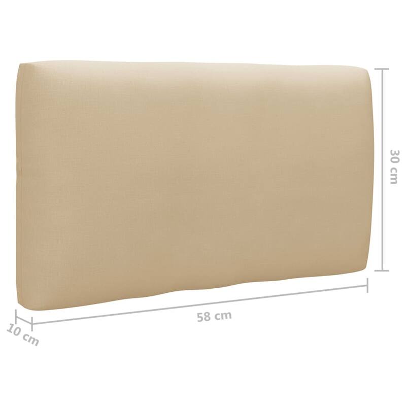 vidaXL Chair Cushion Water Repellent Pallet Cushion Seat Pad Pillow Fabric - 40.6" x 22.8" x 3.9"