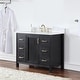 preview thumbnail 39 of 177, Altair Hadiya Bathroom Vanity with Composite Stone Countertop without Mirror