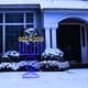 Hanukkah Wall Decor that Match LED Lighted Knesset-Style Menorah - 24" - Navy