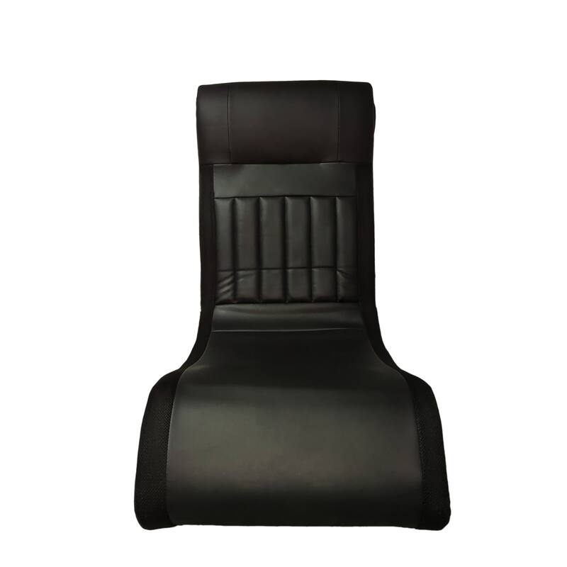 Polyester Foldable Gaming Chair with Bluetooth Speakers, LED Lighting, Vibration Massage and USB Charging Port