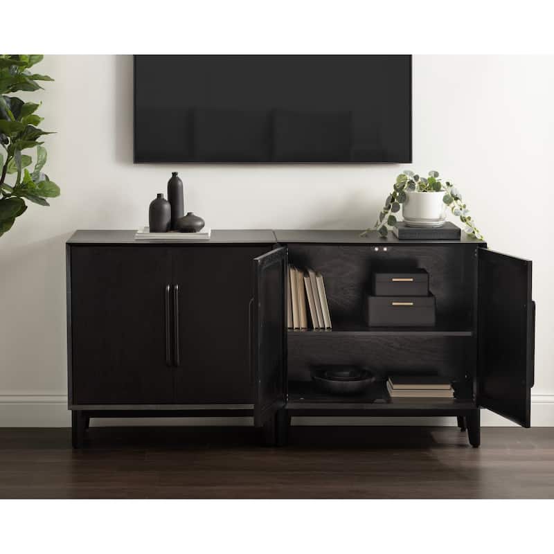 Kate and Laurel McCutcheon Floor Media Cabinet