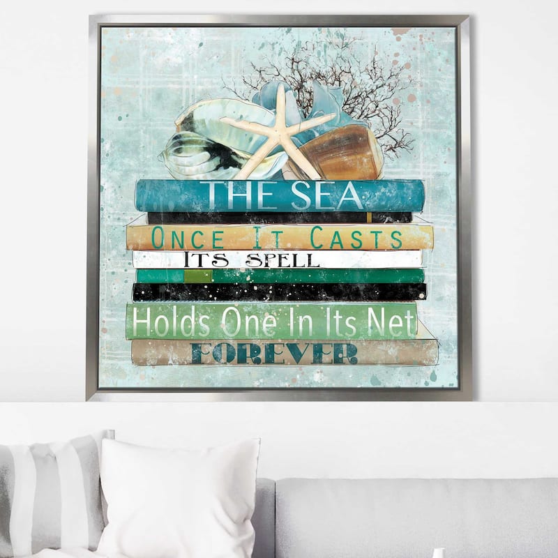 "Nautical Sea" by Carol Robinson Print on Floating Canvas