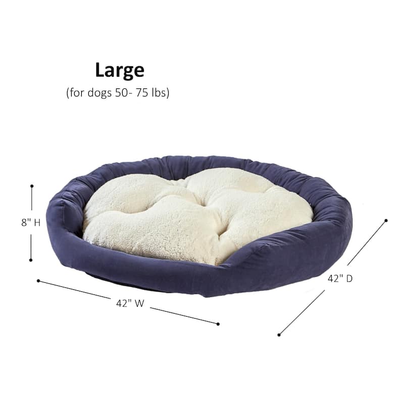 Happy Hounds Moxy Slate Donut Dog Bed