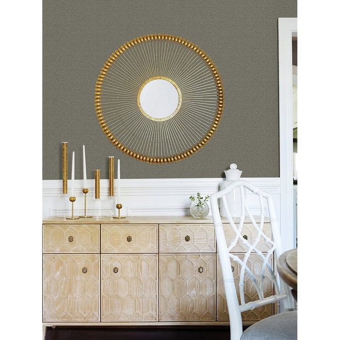 Advantage Hilbert Dark Grey Geometric Wallpaper