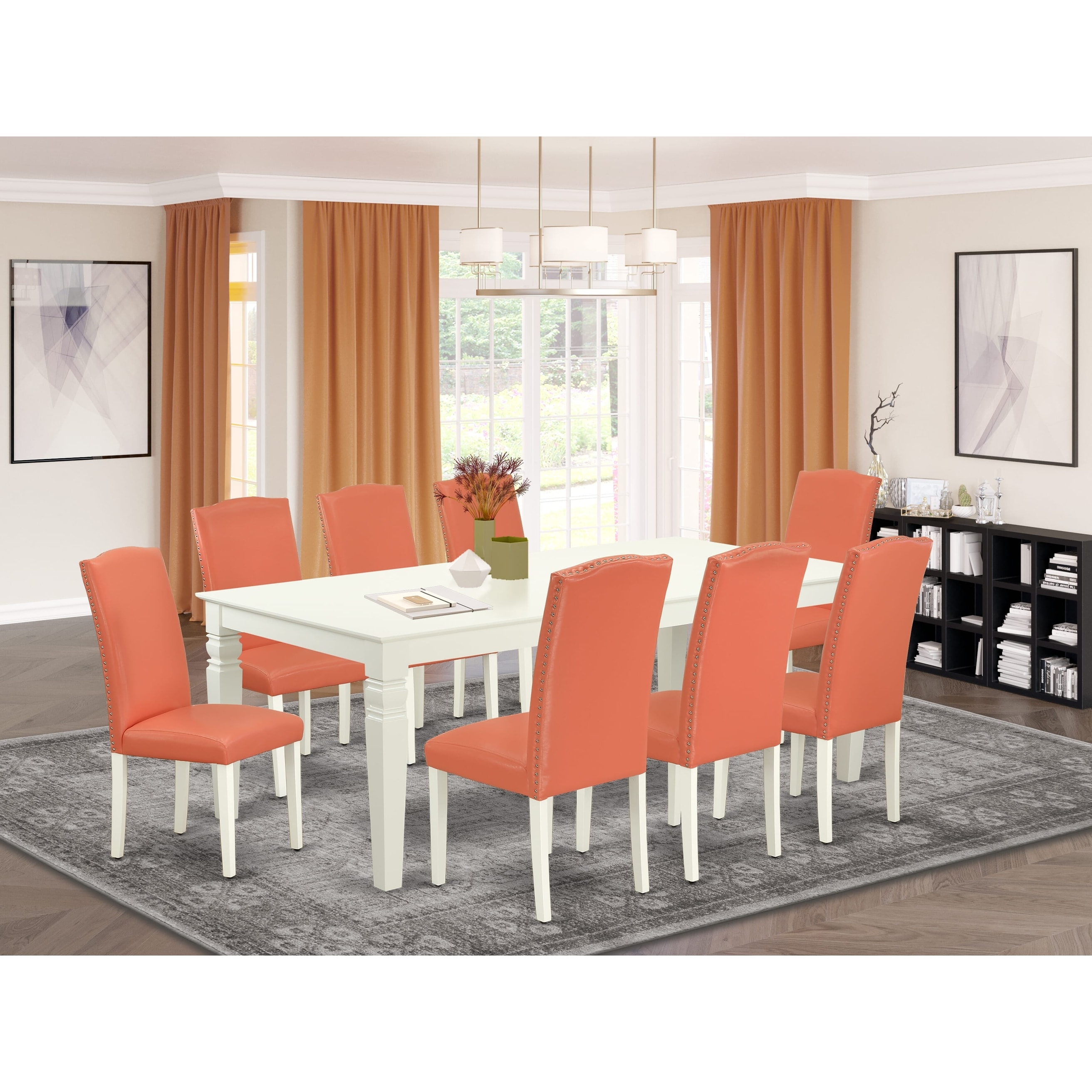 Pink kitchen top table and chairs