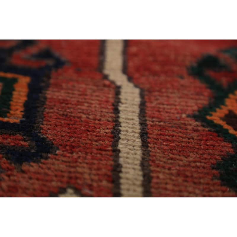 All-Over Geometric Bakhtiari Persian Area Rug Handmade Wool Carpet - 5'0"x 10'9"