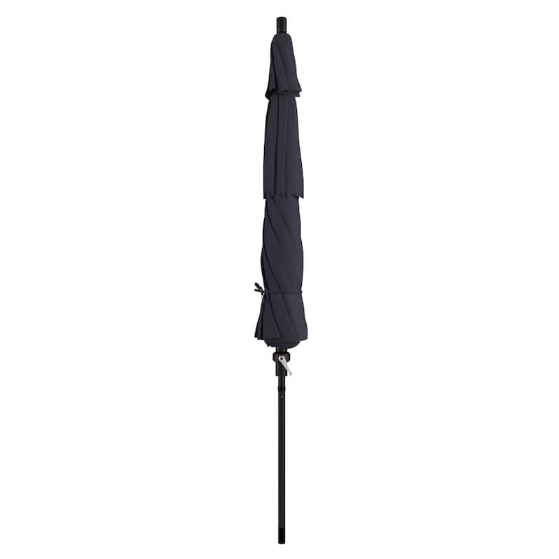 California Umbrella 11' Rd Golden State Series Patio Umbrella Bronze Aluminum Frame Crank Lift Collar Tilt Sunbrella