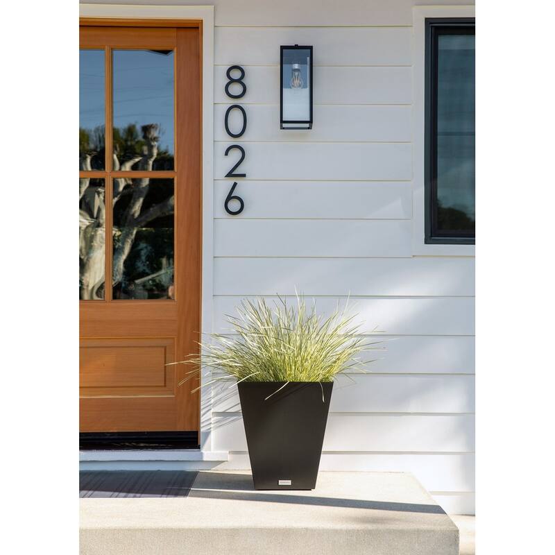 Pure Series Nobleton Planter - 22''Hx19''Wx19''W - Black