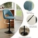 preview thumbnail 15 of 17, Roundhill Furniture Nuvia Contemporary Adjustable Barstool with Upholstered Swivel Seats, Set of 2