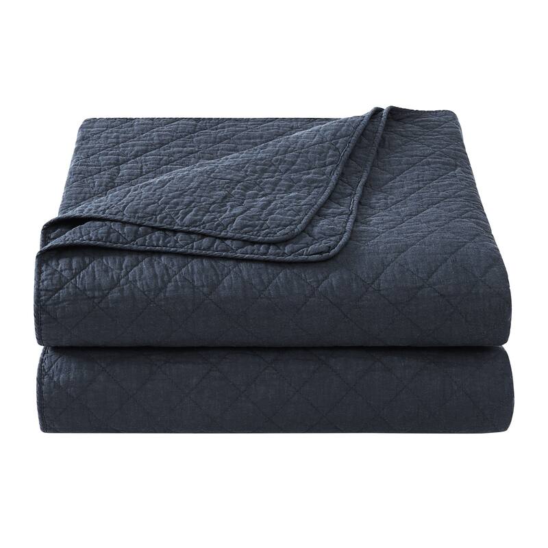 Indigo Hill by HiEnd Accents Cotton Comfort Shabby Chic Bedding Lightweight 3 Piece Quilt Set